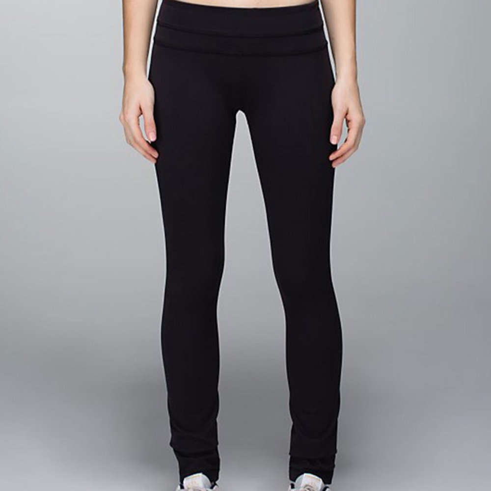 Lululemon mid rise groove pants straight 28”